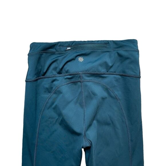 ATHLETA Accelerate Cropped Leggings Ocean Teal Blue Size Small - Picture 5 of 7